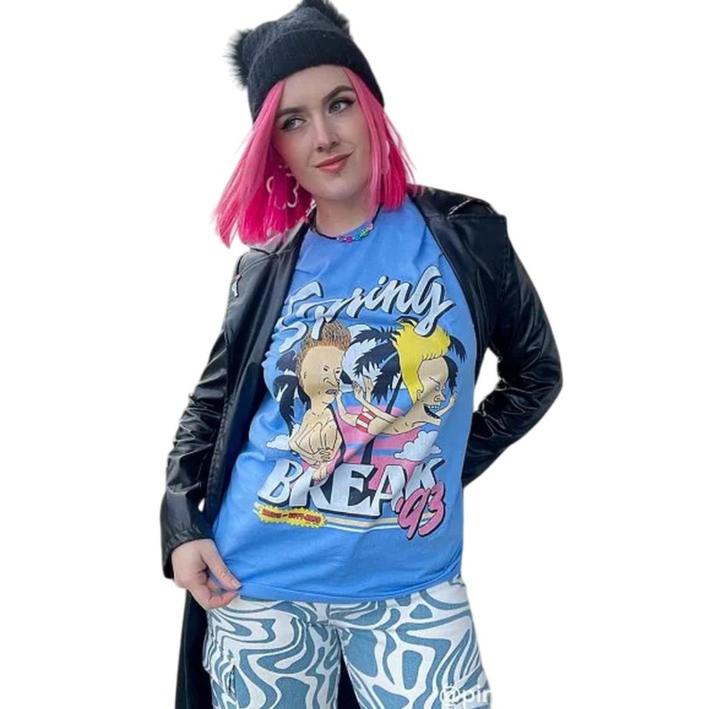 Beavis & Butthead Unisex Adult Spring Break 93 T-Shirt