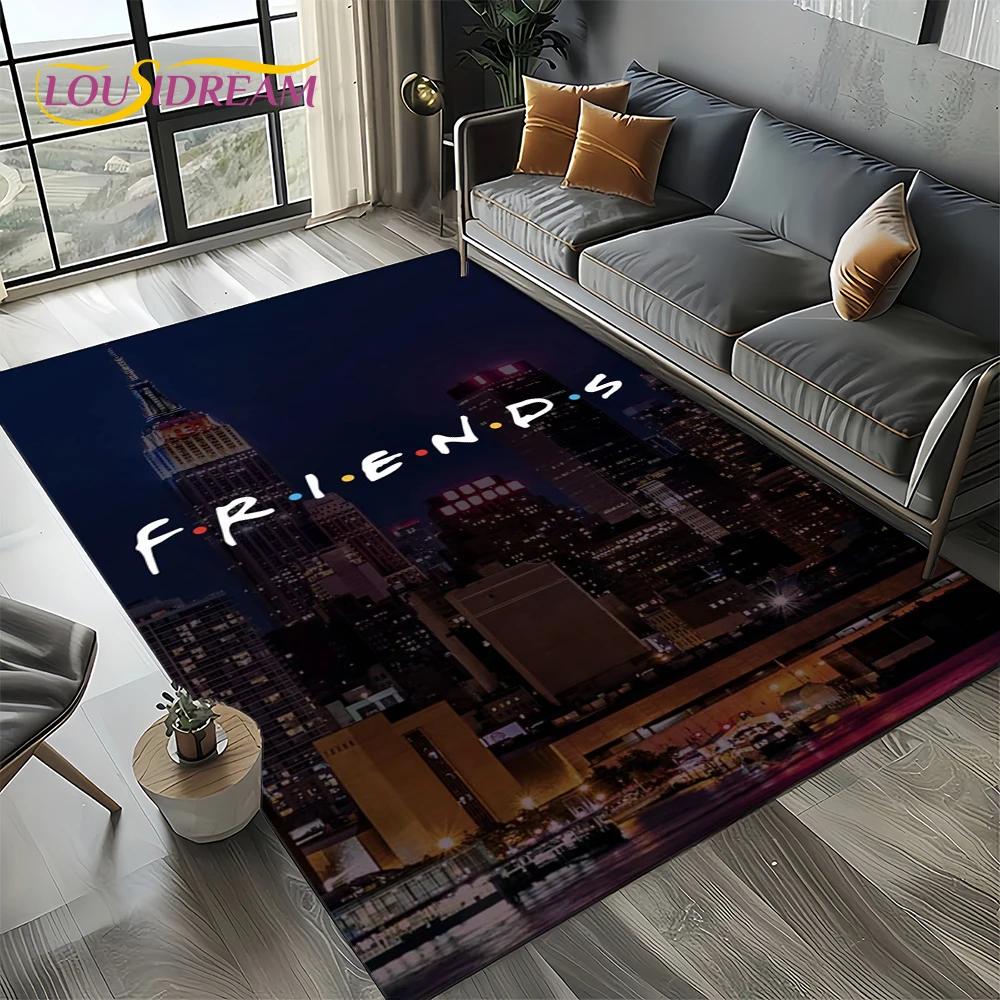 Koberec kobereček Central Perk přátelé TV seriál pro obývací pokoj ložnici domov dekorace pohovky, koberec do dětského koutku protiskluzová podložka na podlahu dárek