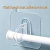 Wall-mounted Self-adhesive Shampoo and Sanitizer Holder with Sticky Hook