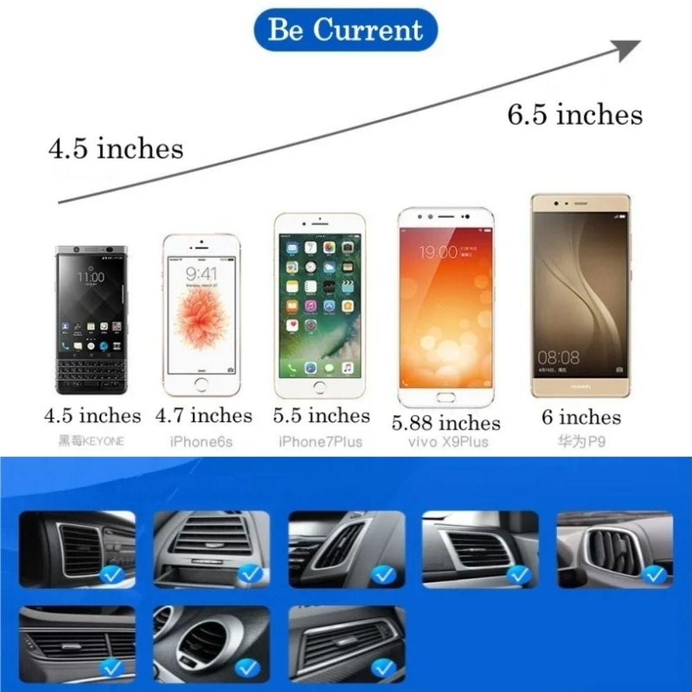 Shockproof Car Cell Phone Bracket for 4.5-6.5inch Mobile Phone Universal Air Vent