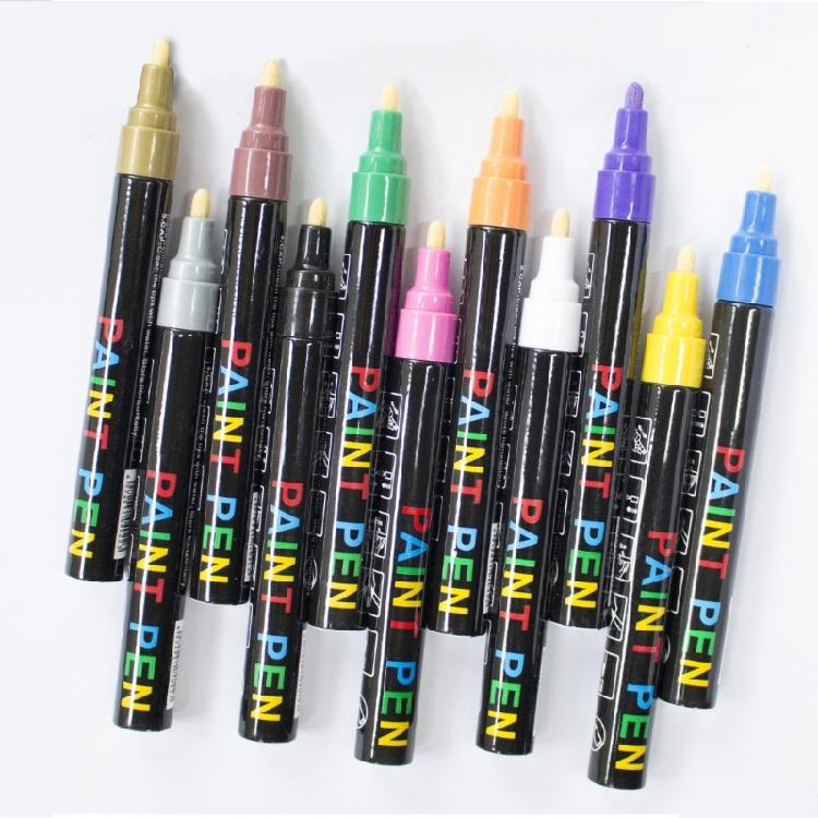 Marcatori Pittura 12 Colori Marcatori Graffiti Penne da Disegno Penne per Riparazione Graffi Auto