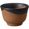 Sake Tokkuri and Ochoko 8cm X Bizen Black Glaze Tokkuri Tokkuri and Sake Cup Set Mino Ware Ale-net Set, Set, H14.3cm, Approx. 300cc, (Large), (2),
