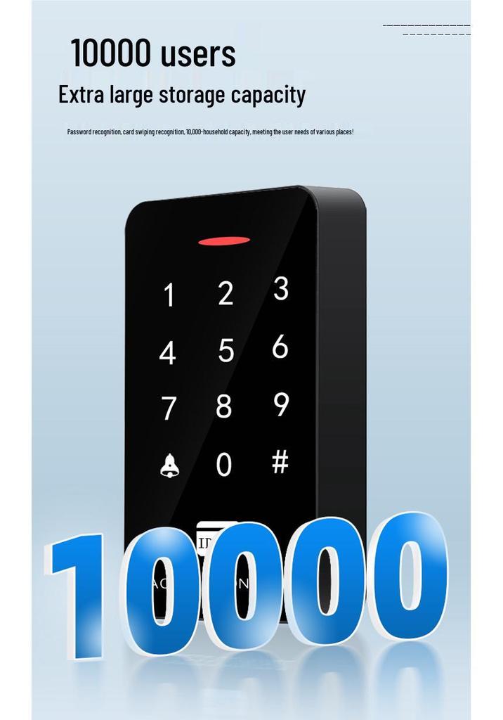 Dual-Frequency Waterproof Access Control System with Touch Password & NFC ID Card Reader