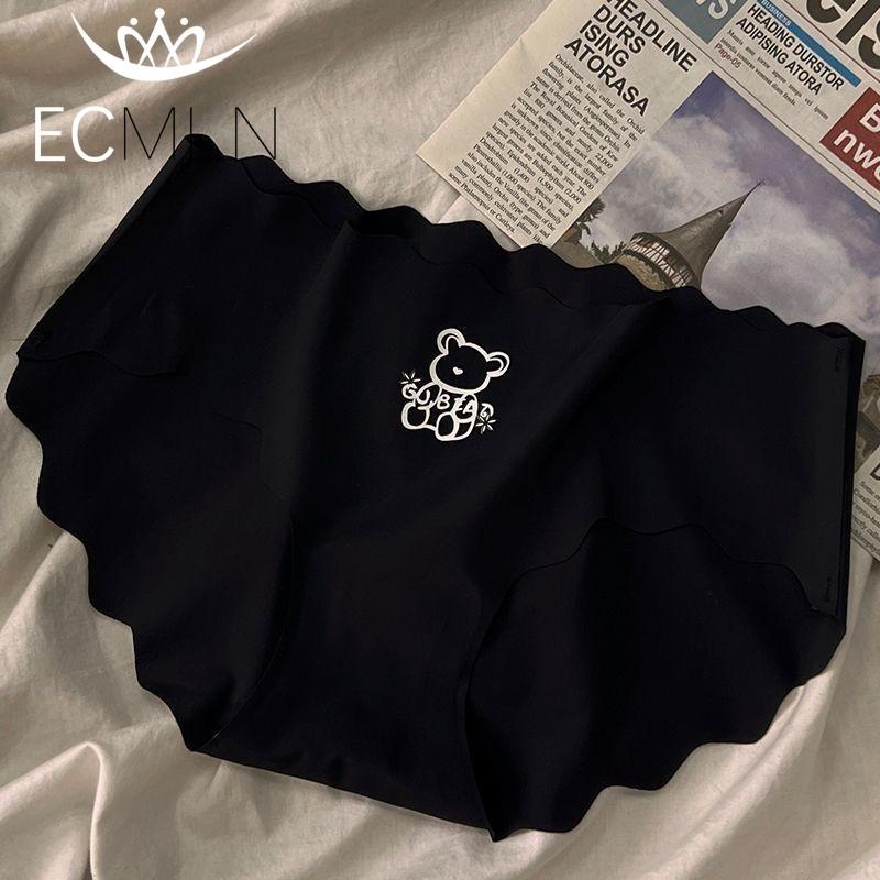 New Girls' Teddy Bear Thin Ice Silk Underwear Panties Seamless Breathable Knickers Women's Cotton Crotch Triangle Underwear Briefs Underpants
