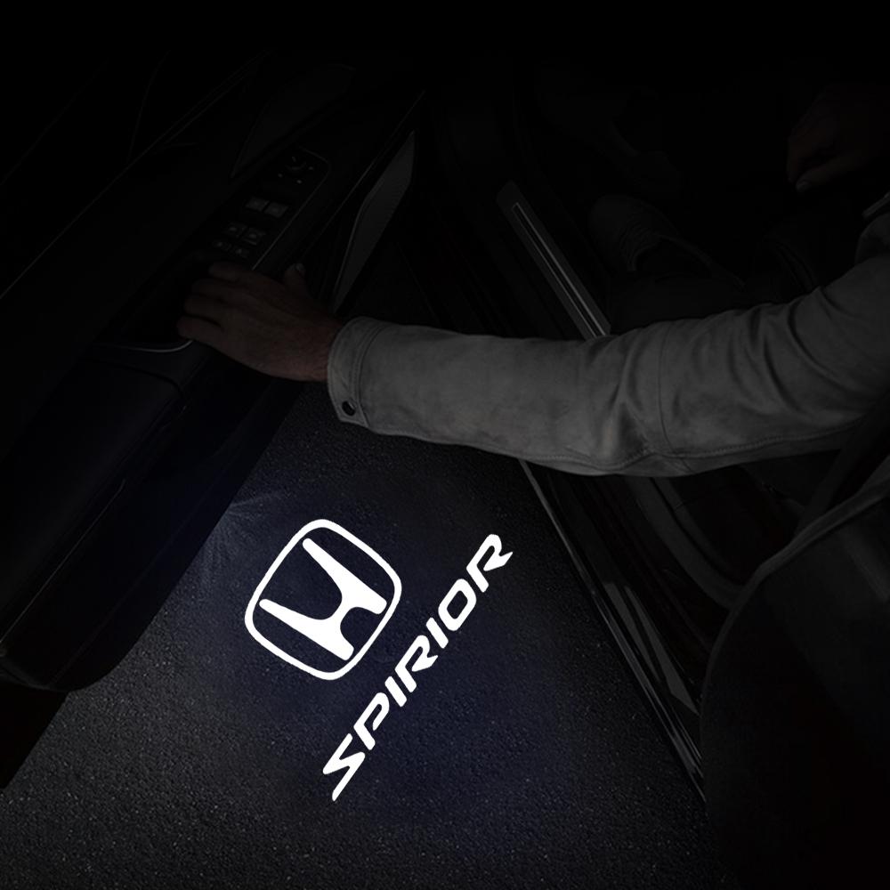 For Honda Acc02pcs/set For Honda Accord Odyssey Elysion CR-Z Spirior Auto Accessories Car Door Welcome Light Led HD Projector Lamp