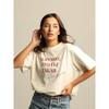 100% Cotton Loose Fit American Style Letter Print T-Shirt
