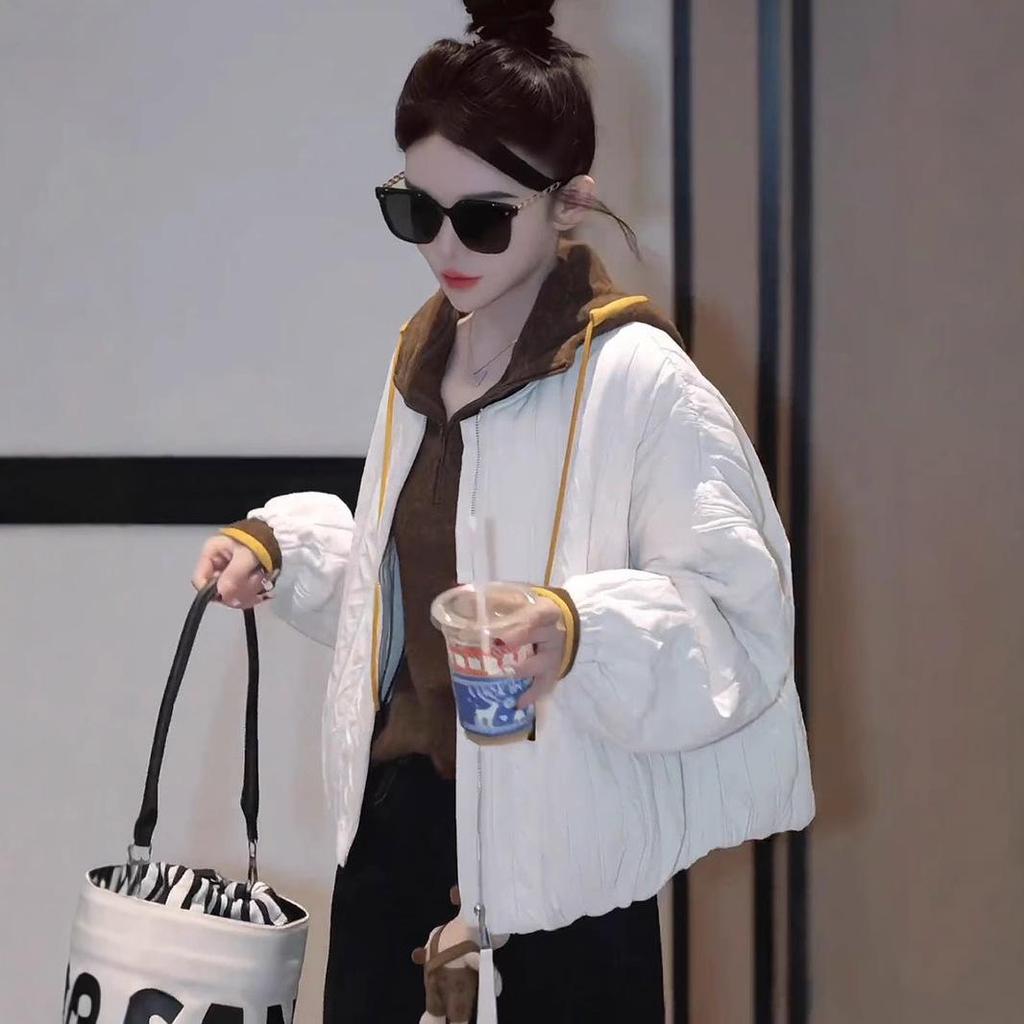 Women's Korean-Style Quilted Short Coat - Petite, Versatile, Warm & Lightweight for 2025 Autumn/Winter