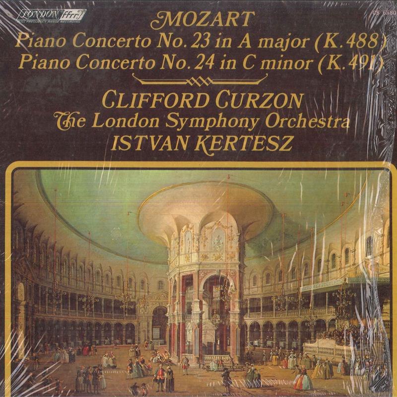 LP Record CLIFORD CURZON, ISTVAN KERTESZ, LON - Mozart Piano Concerto No23 In A Maj CS6580 LONDON US Classical Used