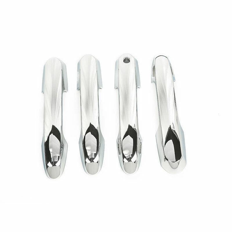 Chrome Exterior Side Door Handle Cover Trim 4PCS For Toyota RAV4 2019-2023 2024