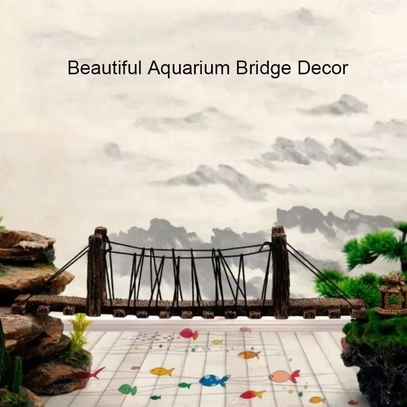 1PC Fish Tank Landscaping Ornaments Resin Retro Arch Bridge Water Tank Micro Landscape Bridge Ornaments
