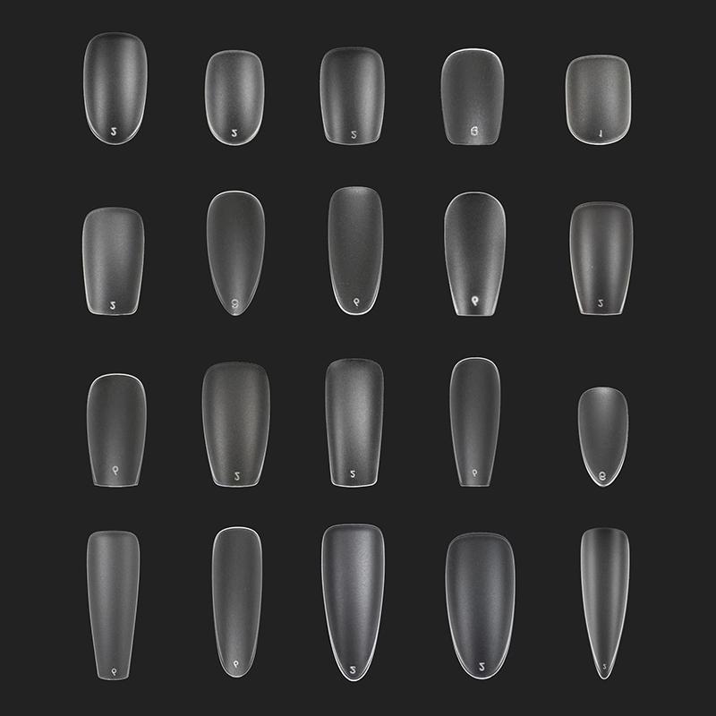 100Pcs Short Matte False Nails Full Cover Coffin Square Almond Press On False Nails Soft Gel Nail Tips Manicure Extension Tools