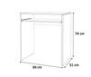 Small Black Computer Desk 68 Cm 1 Shelf Gaming Furniture School