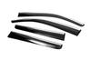 Deflektory větru s chromem (4 ks, Sunplex Chrome) pro Toyota Hilux 2006-2015