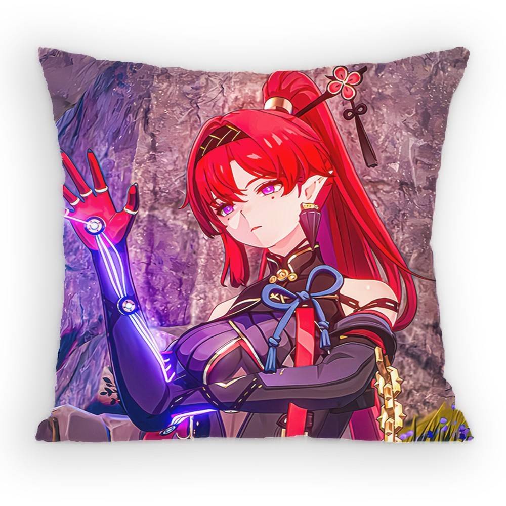 

Open world Game Wuthering Waves Yinlin Pillow Case Sofa Living Room for Bedroom car Headboard Cushion Square Cushion Nap Time 30x30 cm