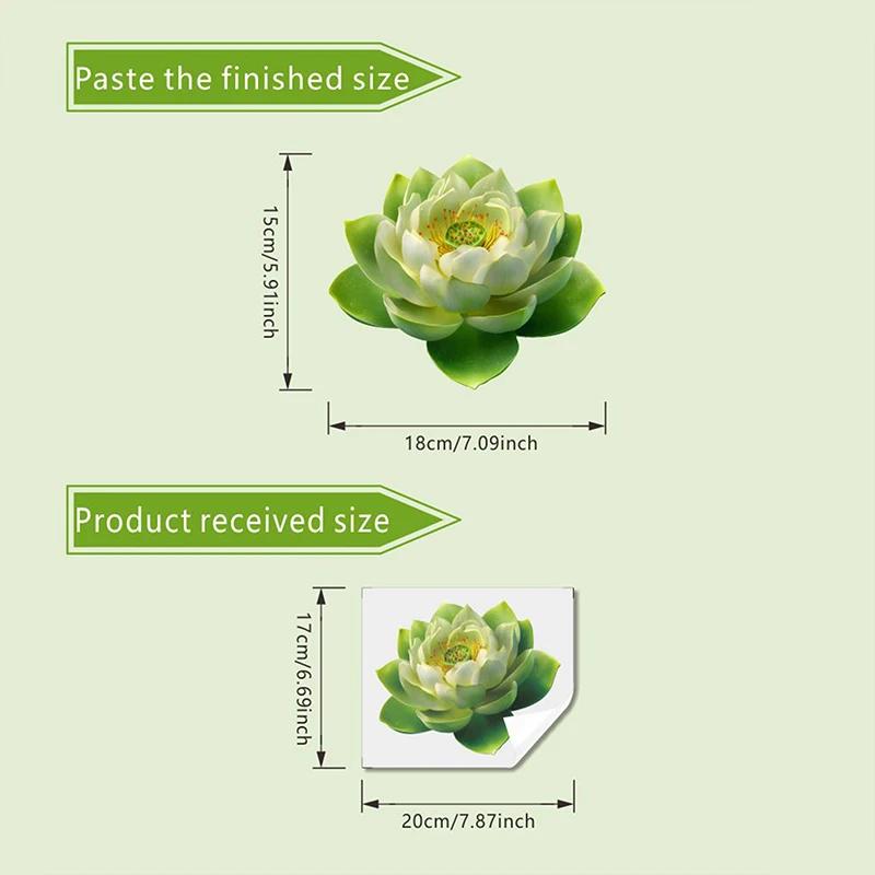 1PC Luminous Lotus Toilet Sticker, Creative Self-adhesive Wall Decal For Bathroom, Waterproof Luminous Decoration