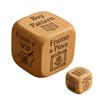 1/2/3/5/6/8Pcs Wooden Quilter Dice with 6 Engraved Quilting Tasks Solid Wood Quilting Embroidery Knitting Projects Baking Drinking Decision Dice Tools