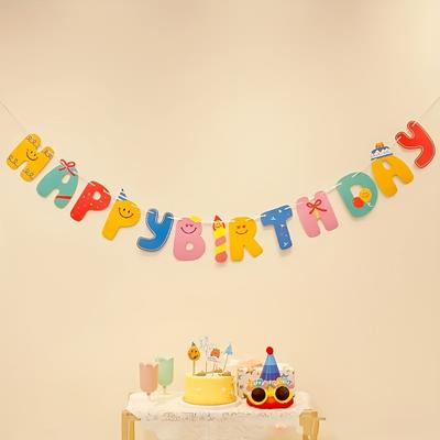 Colorful Birthday Celebration Flags, Backdrop Banners, And Easy-To-Hang Decorations Suitable for Party Backgrounds And Birthday Celebrations