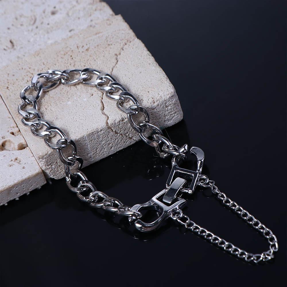 Hip Hop Personality Women Fashion Design Korean Hand Chain Men Bracelet Jewelry Accessories Zinc Zinc Alloy