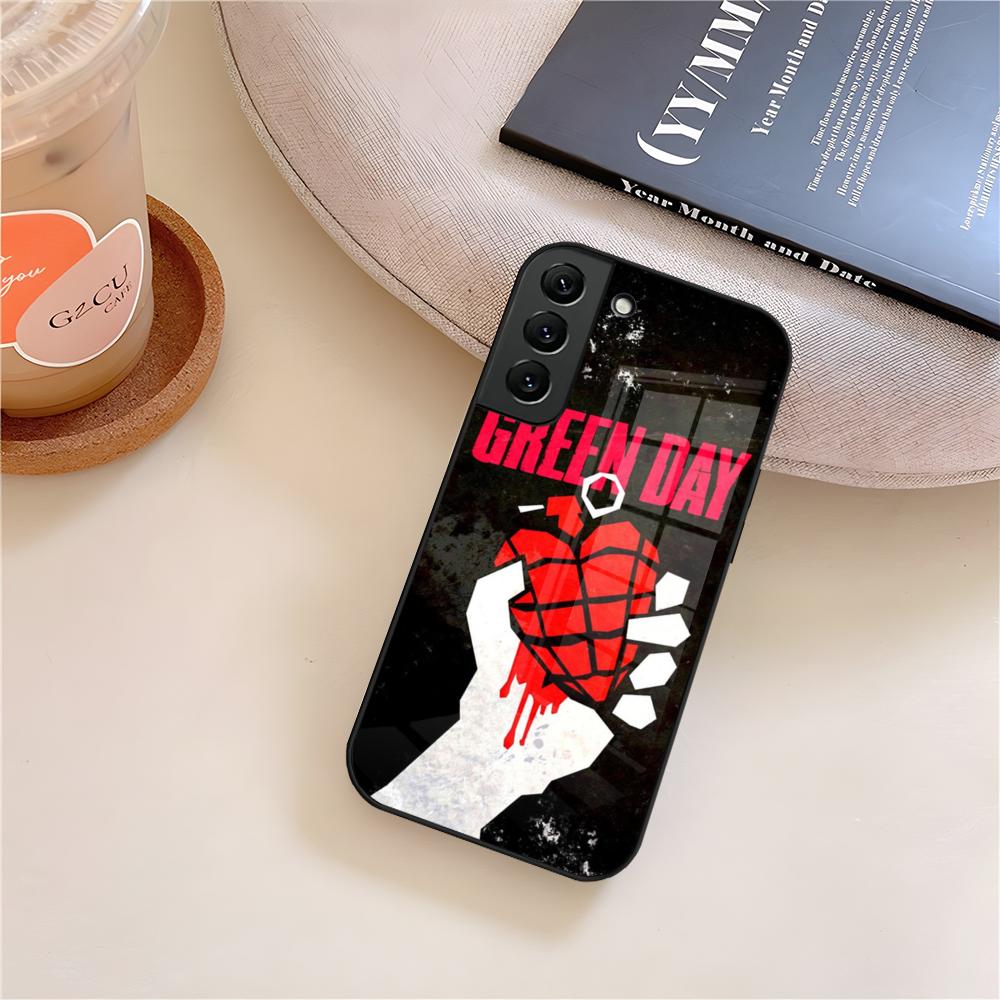 Band Green Day Handyhülle Glas Für Samsung Galaxy S26 S25 S21 S22 S24 S23 S20 Ultra Fe Plus A16 A24 A55 A53 Hülle