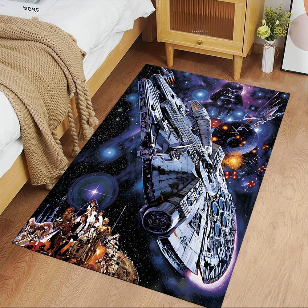 Star Wars Floor Rug Office Rug Suitable for Bedrooms Balcony Dormitory Playrooms Anti-slip Rug Decorate Offices Wedding Party Gift