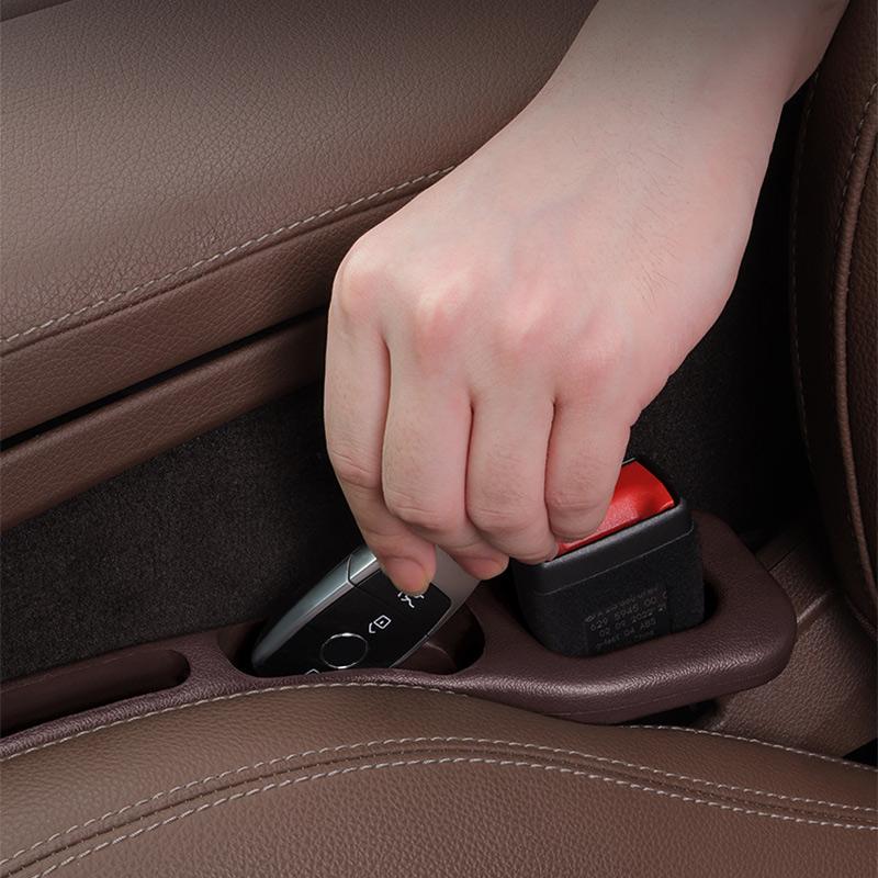 1/2PCS Car Seat Gap Filler Side Seam Plug Strip Leak-proof Filling Strip With Storage Slot Car Interior Decoration Accessories