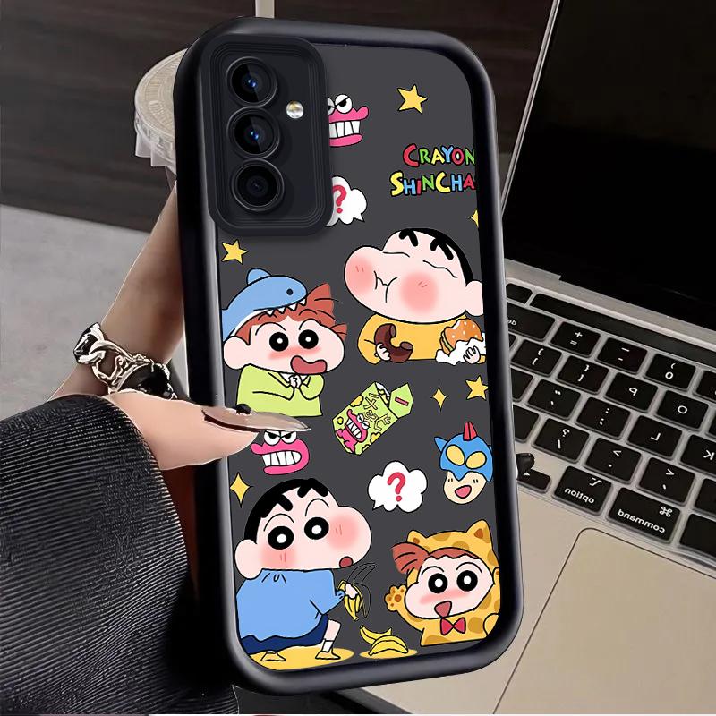 

C-Crayon S-ShinChan Case for Samsung Galaxy S25 Ultra Plus S24 S23 S22 S21 S20 FE A73 A72 A71 A56 A55 A54 5G A52 A52S 4G Cover Galaxy A71 4G