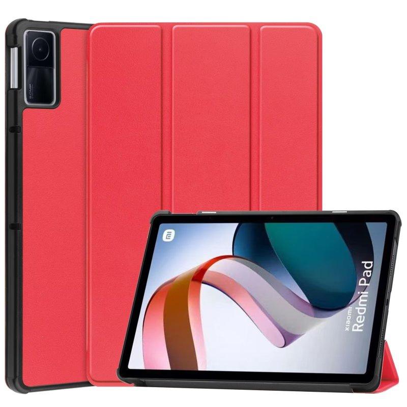 

Чохол для XiaoMi Redmi Pad SE 11 дюймів PU Flip Stand Cover For XiaoMi Redmi Pad 10.6 inch Tablet Case Funda Redmi Pad 10.6 inch червоний