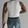 Sommer Neues Herren Gestreiftes Garn Hochelastisch Enganliegend Sport Laufen I-förmiges Tanktop