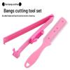 Pink Hair Trimming Scissors for DIY Bangs and Personal Beauty Care