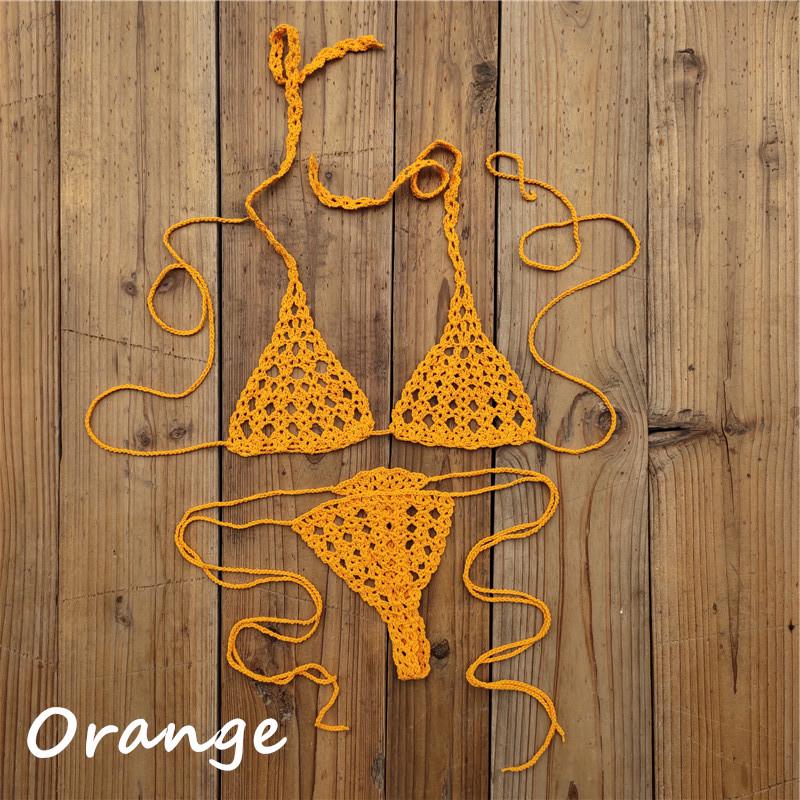 Bikini Micro Trendy Fatto a Mano all'Uncinetto
