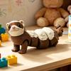 3D Printed Articulated Ferret Toy, Flexible Jointed Fidget Animal Figurine, Cute PLA Desktop Ornament & Car Decor, Stress Relief Kids Gift