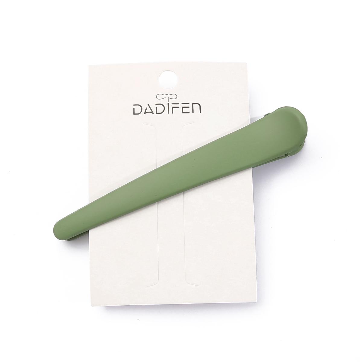 

Модная женская темпераментная заколка для волос, матовая заколка в виде утконоса, заколки ярких цветов, заколка, аксессуары для волос зелёный