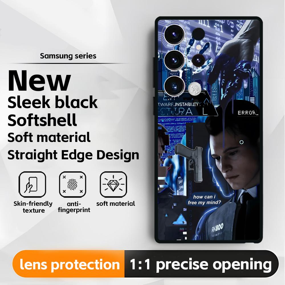 

Classic game Detroit Become Human Phone Case For Samsung Galaxy S26 S25 S24 S23 S22 S21 Plus Ultra Note20 Soft Black Galaxy S26 Plus