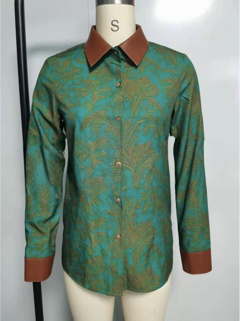 2025 Trendy Patchwork Women's Shirt