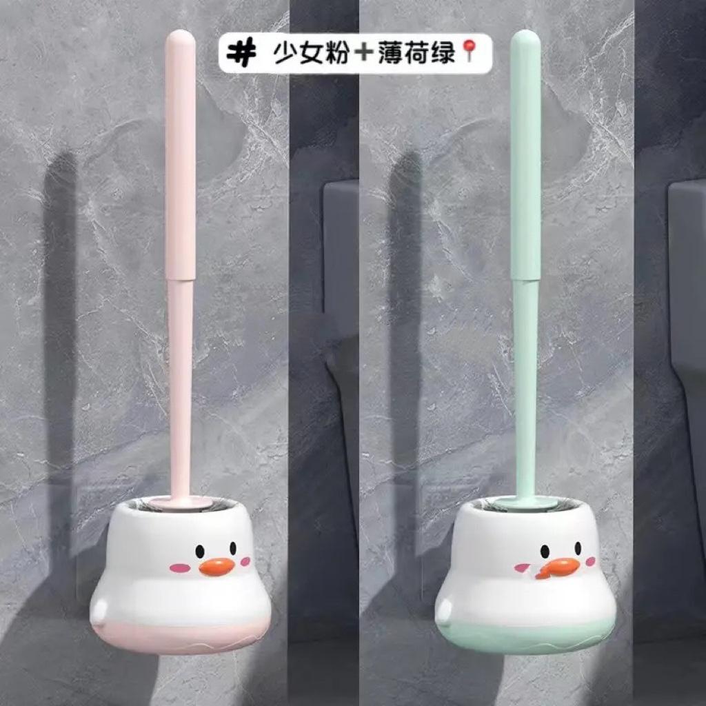 Toilet Brush Household No Dead End Brush Toilet Washing Toilet Cartoon Long Handle Toilet Brush Cleaning Brush Toilet Cleaning Set