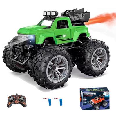 Çocuklar için RC Araba Jeep 2 Şarj Edilebilir RC Araba Uzaktan Kumandalı Araba 360 Derece Dönüş 4 Tekerlekten Çekişli Akrobasi Arabası Farı Sis Lambası Kablosuz