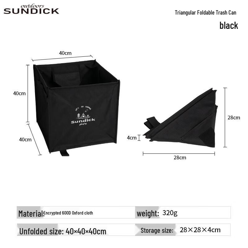 Foldable Outdoor Camping Trash Can Storage Bag