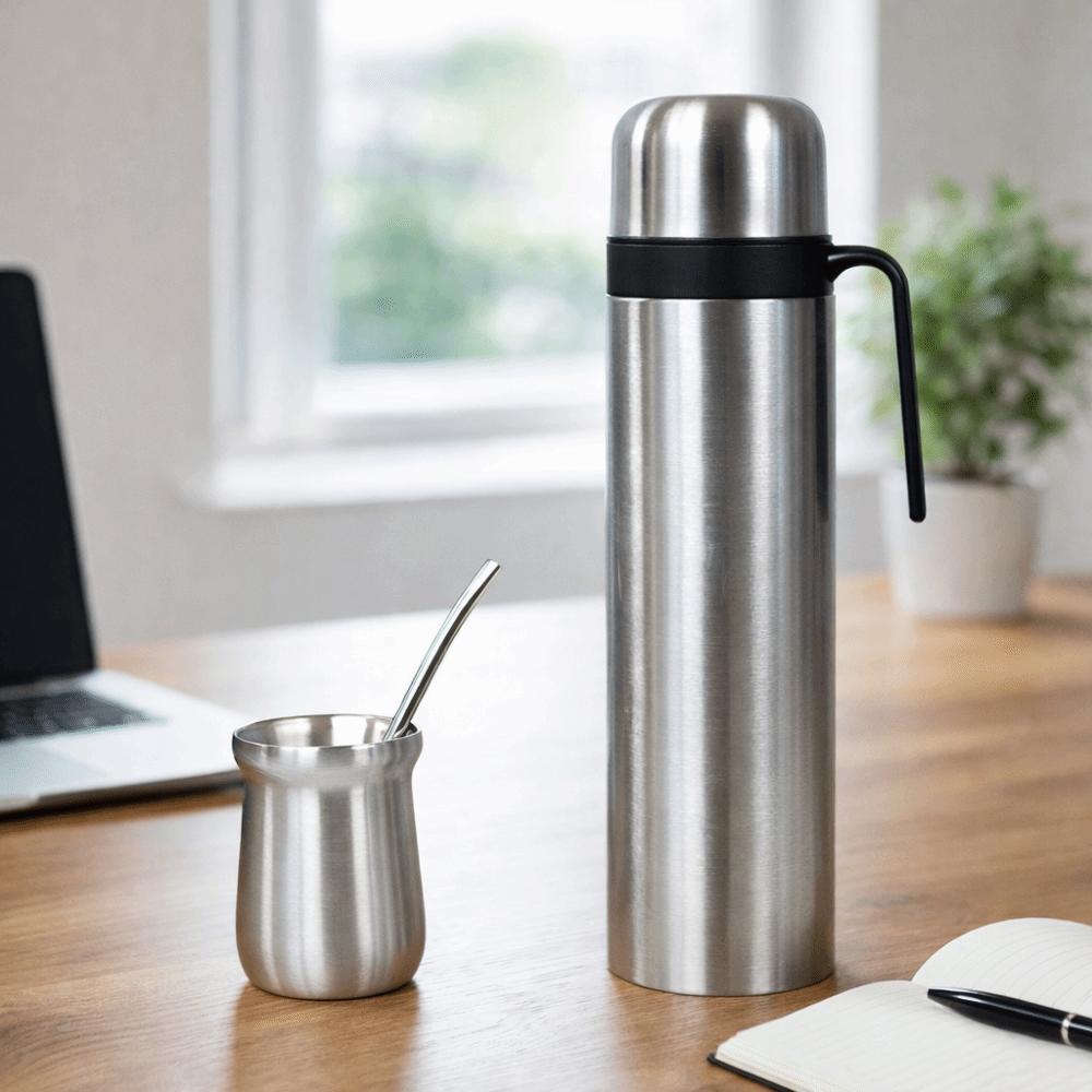Stainless Steel Vacuum Flask Double Wall Thermal Cup Portable Yerba Mate Thermos Bottle Coffee