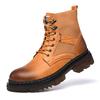 Spring Autumn Newest Men'S Boots Men Casual Shoes Outdoor Ankle Boots Fashion Leather Shoes Man Motorcycle Martin Boots Male Shoes