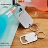 5-Pack Mini Stainless Steel Keychain Bottle Openers