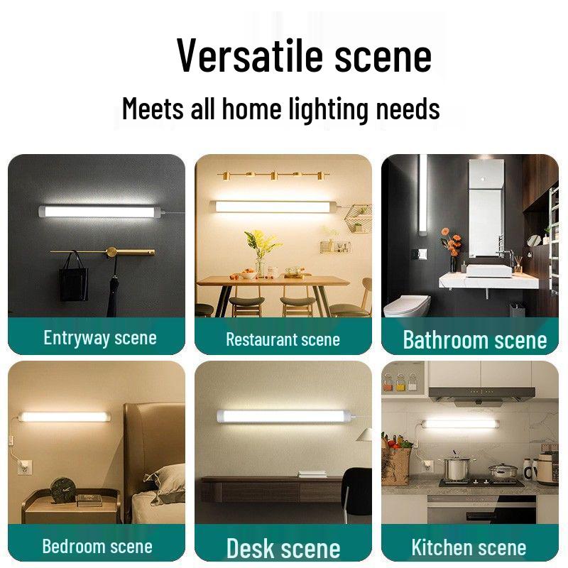 LED Plug-in Desk Lamp for Home & Dorm: Energy-Saving Fluorescent Tube