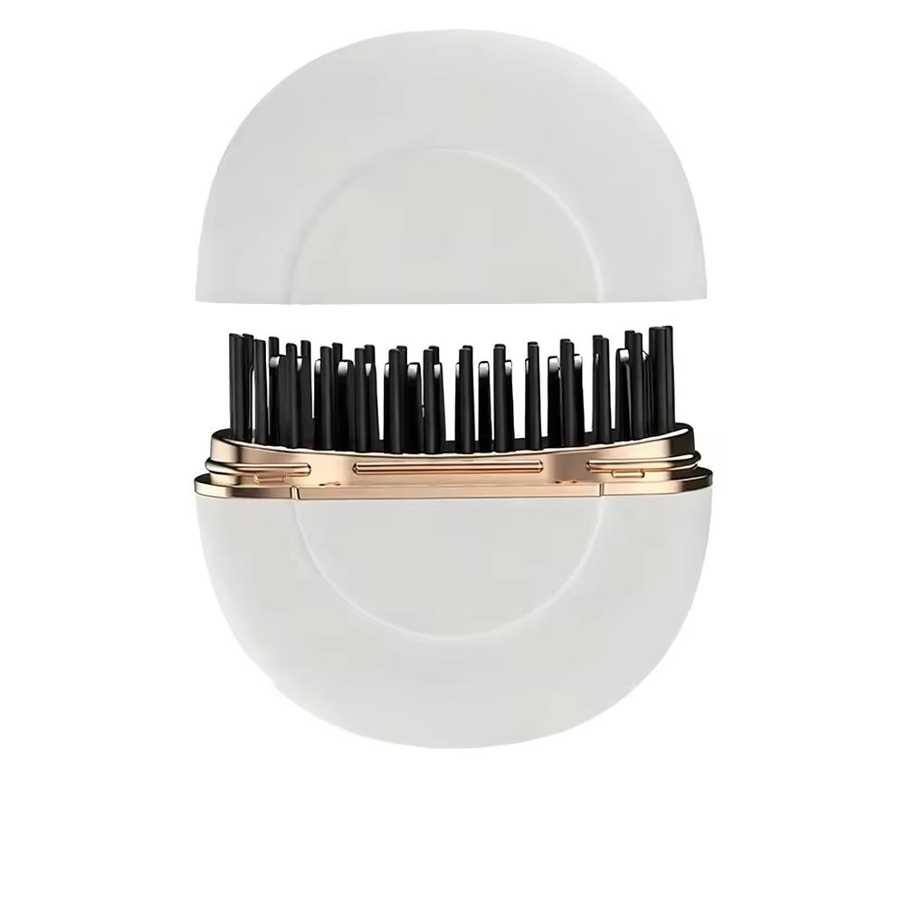 Cordless Portable Mini Hair Straightener 3-Speed Temperature Control Styling Brush Hair Straightener Brush
