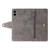 Phone Case For Samsung Galaxy A07 4G/A06 4G/A06 5G Zipper Wallet Rivet Decor Leather Cover with Wrist Strap