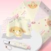 Honey Bunny Soft and Cute Dessert Rabbit Umbrella Dual-Use Automatic Sun Umbrella for Women Sun Protection Black Coating Manual Umbrella