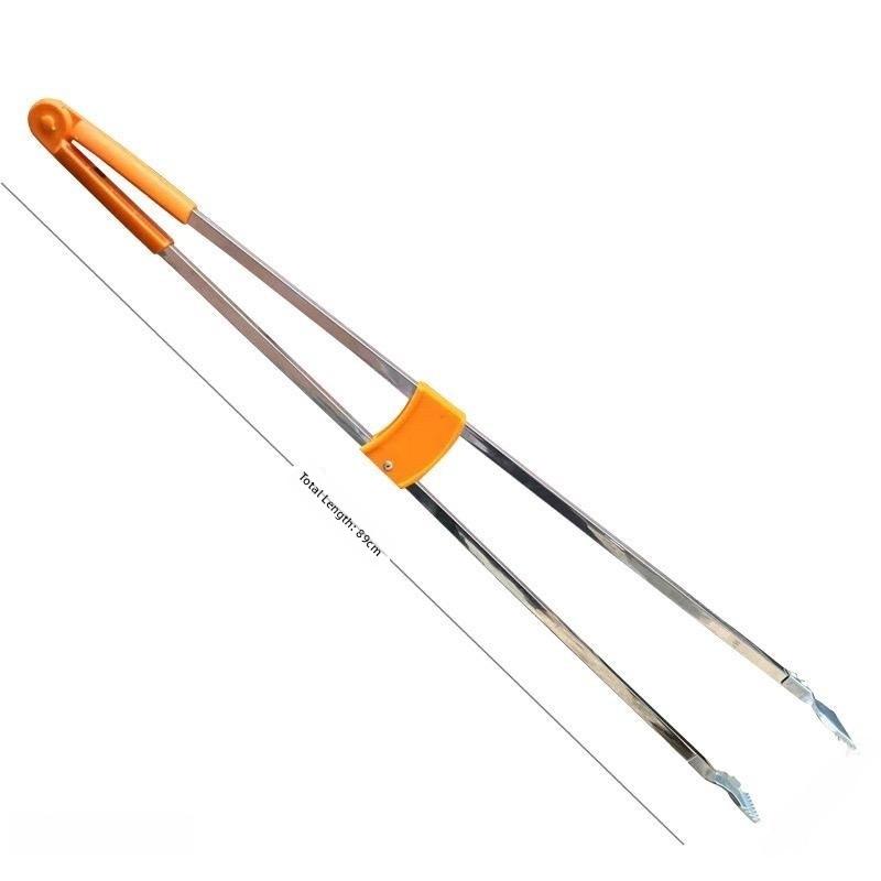 Long Handle Garbage Clipper Extended Length Pi Up Tool Sanitation Clamp for Household Cleaning Tools Garbage Abber