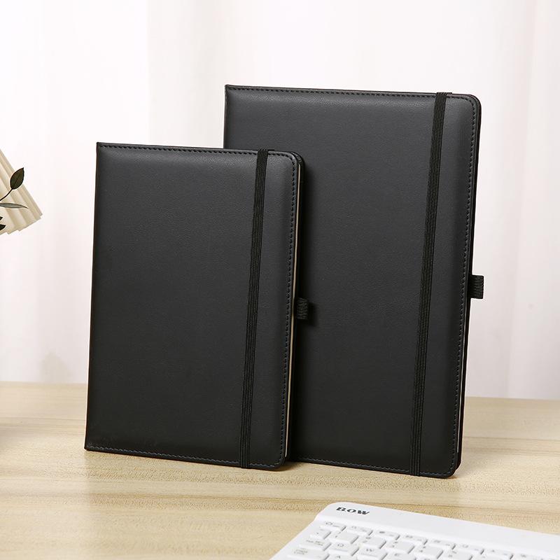 European American Custom A5 Thick Hardcover Leather Diary Planner Journal Luxury Thread Sewing School Use Foreign