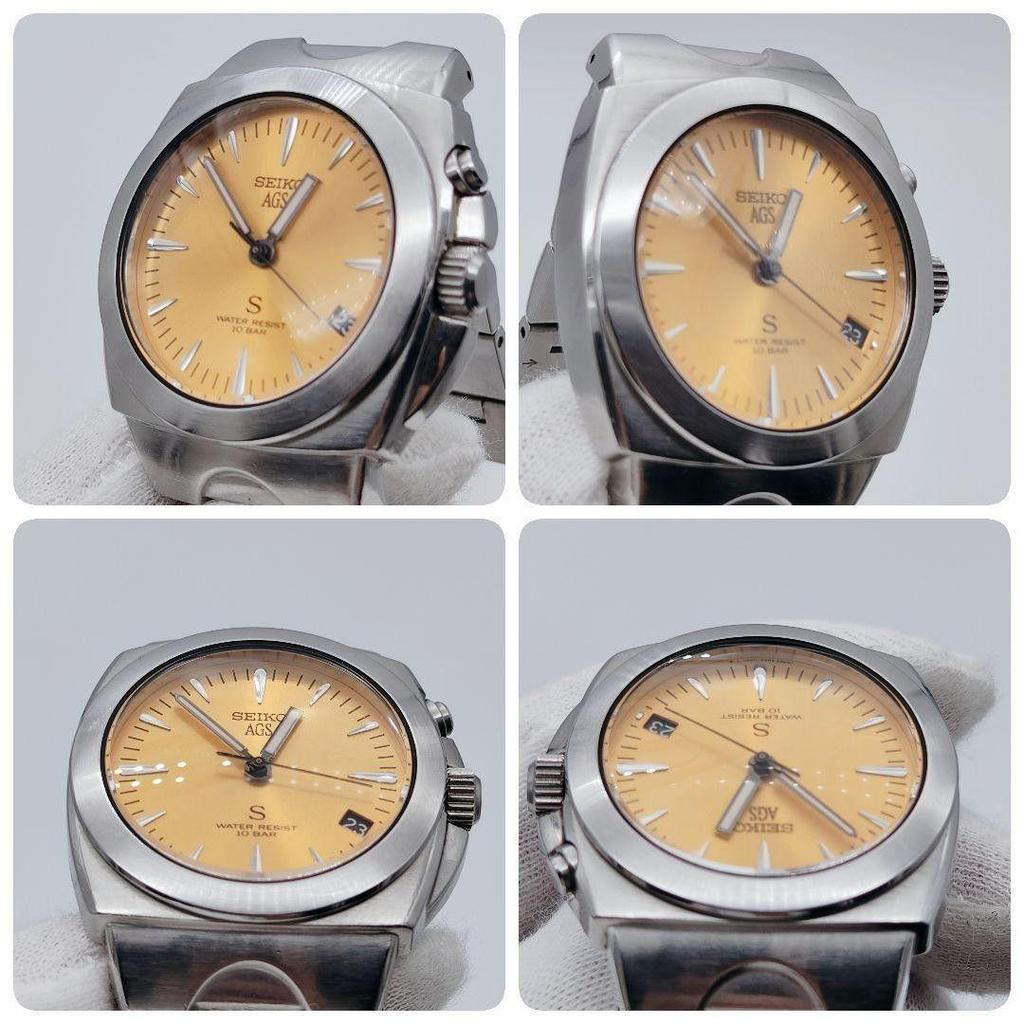 Used In Operation/with Translation SEIKO SUS AGS 5M42-0E50 Men's Watch Seiko SUS