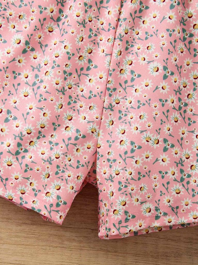 Little Girls Summer Dress, White Sleeveless Casual Toddler Kid Easter Dresses 2-8 Years, Soft Polyester Blend Kids Clothes