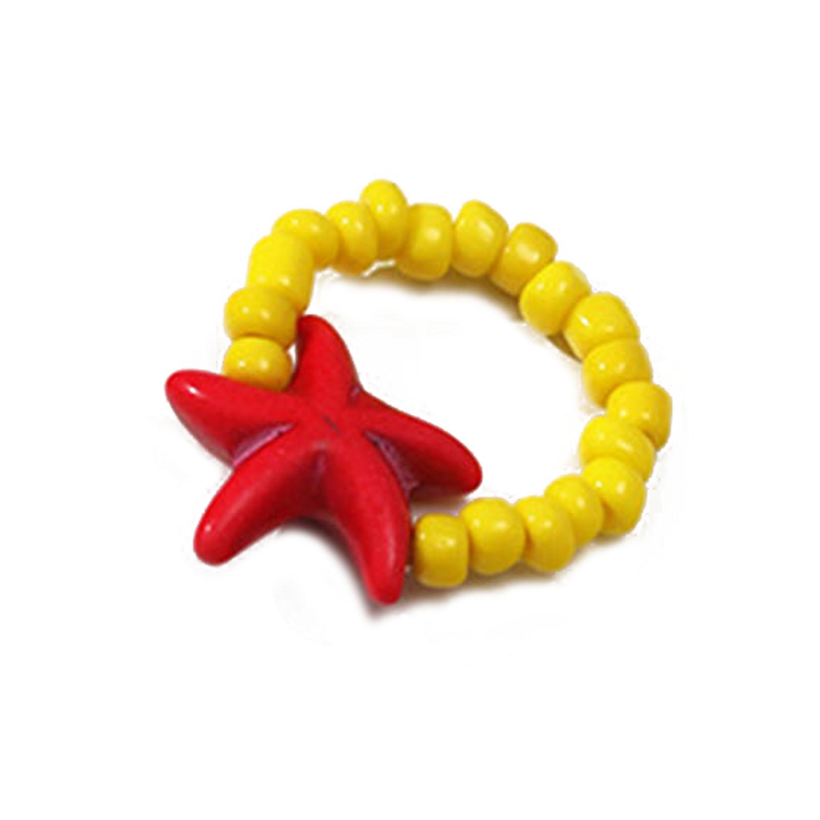 Beaded Ring Rice Bead Rings Cute Handmade Boho Beach Rings Beads Knuckle Ring Colorful Jewelry Ring for Women Gift