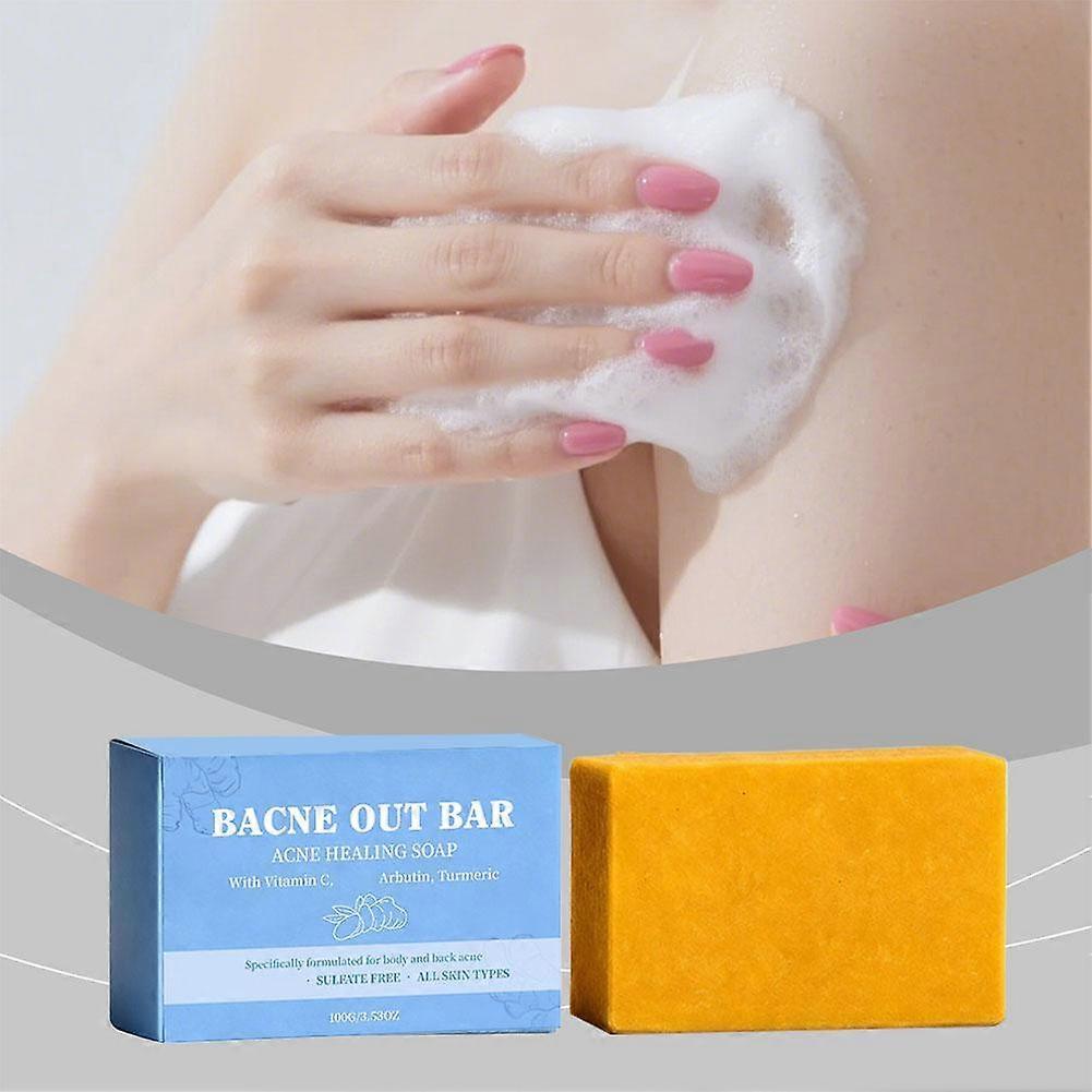 Bacne Out Bar Turmeric Vitamin C Soap Exfoliating for Back Face Acne